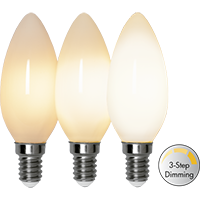 LED лампа E14 C35 Opaque Filament RA90 3-step