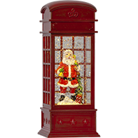 Внутрішня декорація Vinter Санта в телефонній будці